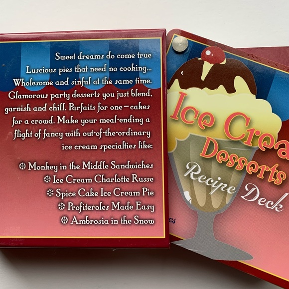 Ice Cream Desserts 100 Recipe Card Deck - Picture 2 of 8